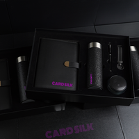 Ensemble cadeau d'entreprise personnalisé CARDSILK avec logo pour les cadeaux des employés, les cadeaux de salons professionnels et les événements de branding d'entreprise, souvenir cadeau