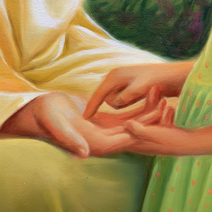 Pintura al Óleo de Jesús 100% Pintada a Mano, 36x24 Pulgadas, Estilo Abstracto Clásico de Lujo para Decoración de Dormitorio - Product Image 1
