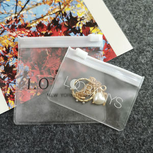 カスタムPVCスモールジュエリー/ネックレスジッパーバッグ、ジュエリー用スモールジップロックバッグ、ジュエリー用スライダービニール袋ポーチ - Product Image 6