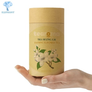 Custom Cylinder Empty Tea Bags Paper Packaging Sample Box Kraft Round Tube Green Tea Gift Box - Product Image 3
