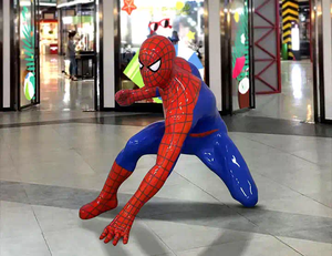 Decoración para el Hogar DIY, <span class=keywords><strong>Spiderman</strong></span>, Listo para Enviar, Tamaño Real, Diseño de Dibujos Animados, Nueva Técnica de Fundición de Metal, Modelo C101 - Product Image 6