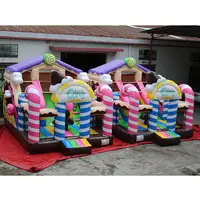 China Hoge Kwaliteit Trampoline Kasteel Springkussen Glijbaan Combo Voor Kinderen Water Jump Huis Springkussen