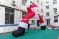 Arche gonflable de Noël à thème Père Noël de qualité supérieure, gonflable publicitaire durable pour les présentoirs de centres commerciaux et les événements hivernaux