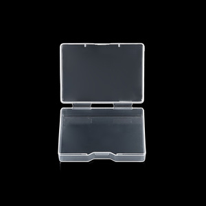 Plastic Storage Box Rectangle <b>Small</b> Size Covered Desktop Organizer for Electronics Fish Hooks Cards - Product Image 1