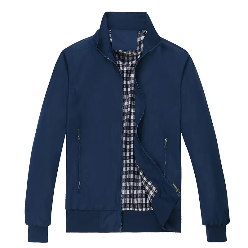 Fashion Spring Men's Jackets Solid Coats Male Casual Stand Collar Jacket Outerdoor Overcoat