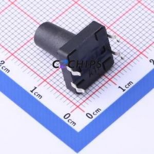TSF001A15026A Tactile Switch DIP-4P,12x12mm Switch Single Pole Single Throw Round Button 2.6N Through Hole - Product Image 2