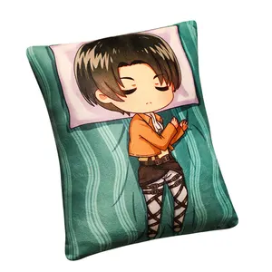 40cm Throw Pillow Quilt Plush Back Seat Cushion Bedding Foldable Anime 3D Printed Demon Slayer Anime Knitted Attack on Titan