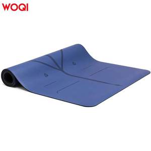 Esterilla de Yoga Woqi de 6 mm de Grosor, Tela Oxford Antideslizante, Esterilla de Fitness para Principiantes, Rectangular, Azul Marino - Product Image 2