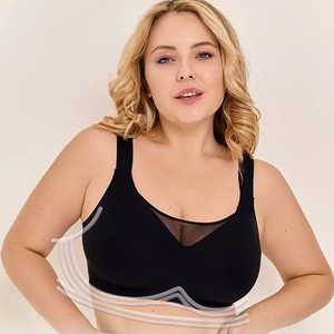 Sujetador de pecho grande para mujer madura Soutien Gorge Grande Taille Levantamiento de pecho Push up Anti flacidez soporte acolchado sujetador para mujeres gordas - Product Image 5