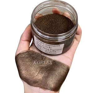 Poudre de Mica Pigment nacré de couleur marron gris <span class=keywords><strong>noir</strong></span> pour l'impression textile peint le plastique - Product Image 5