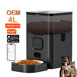 Distributeur automatique de nourriture pour chien 4L, distributeur de nourriture pour animaux de compagnie intelligent avec application, distributeur de nourriture pour animaux de compagnie lent, WIFI, réglage de l'heure, OEM, distributeur automatique de nourriture pour animaux de compagnie, produits pour chiens - Product Image 1