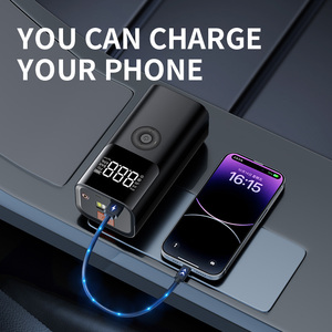 Démarreur de voiture en stock, compresseur d'air, <span class=keywords><strong>pompe</strong></span> à air pour voiture, 8000 10000mAh, livraison rapide en Allemagne et aux États-Unis - Product Image 2