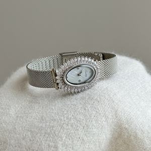 Montre Scottie 9762 de luxe, sertie de diamants, montre à quartz blanche, montre étanche pour femme - Product Image 2