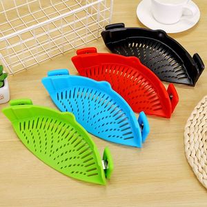 Kitchen Silica Gel Pot Edge <b>Vegetables</b> Pour Household Filter Water Surface Strip Drain Device - Product Image 4