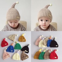 Bonnet tricoté épais pour tout-petits de 1 à 18 mois, bonnet chaud d'hiver, bonnet chaud d'automne et d'hiver