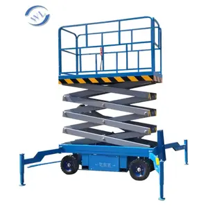 16m 18m 20m 300kg Trailer Hydraulic Scissor Lift Mobile Elevating lift use in Warehouse