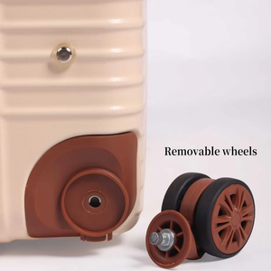 कस्टम 6 पीसी सामान सेट डिचेबल व्हील बड़ी क्षमता वाले सामान पर ले जाते हैं जो मेकअप केस के साथ सेट - Product Image 2