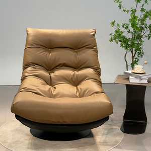 Sillón Reclinable Giratorio de Lujo de 360 Grados con Patas de Acero Inoxidable, Diseño Moderno para Oficina en Casa y Sala de Estar T46 Home O - Product Image 4