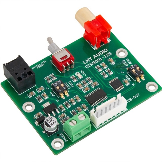 Dir9001 24Bit 96Khz Audio Module Coaxial Optical Fiber Receiver with SPdif to I2S Output for Electronic Products"