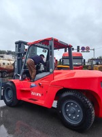 Fabrika Fiyatı HELI CPCD100 Forklift 10 Ton Dizel Forklift 10000 Kg Kapasiteli Ağır Yük Taşıma Makinesi