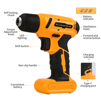 Ensemble de tournevis électrique miniature sans fil rechargeable portable 20 en 1 multifonctionnel pour usage industriel bricolage alimenté par batterie