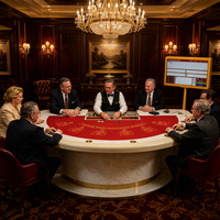 Table de Blackjack Demi-Ronde de Luxe en Bois Massif avec Porte-Gobelets et Tapis Personnalisé pour Salles de Divertissement