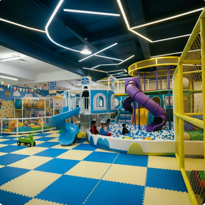 Parque Infantil Interior Personalizado, Trampolín, Toboganes, Gran Área <span class=keywords><strong>de</strong></span> Diversión Popular para Todas las Edades, Vibrante Muro <span class=keywords><strong>de</strong></span> Escalada - Product Image 1