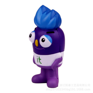 PU <b>Foam</b> Animal Figure Toy Blue Standing Character Stress Relief <b>Craft</b> For Kids 7-12 Years - Product Image 2