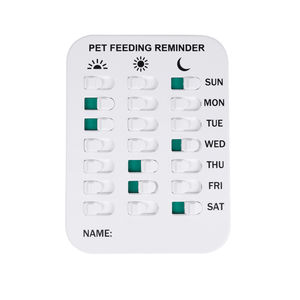 Pendable <b>Magnetic</b> Pet Feeding Chart 3 Times a Day Tracker Easy to Install Record <b>Board</b> with Cat & Dog Reminders - Product Image 1