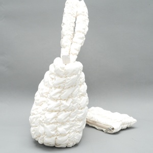 2025 New Style Pleated Cloud Tote Bag <b>Set</b> <b>Large</b> Capacity Soft Padded Quilted Shoulder Bag With Small Pouch For Women Casu - Product Image 4