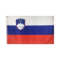 Bandera Nacional de Eslovenia 3x5 pies - Impresión Digital Personalizada de Alta Definición - Resistente a la Intemperie 100% Poliéster - Bandera Duradera para Exteriores