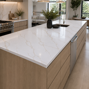 Spaces intérieurs ouverts, marbre Calacatta Bali, grand format, pierre naturelle avec veinage spectaculaire pour une décoration murale saisissante - Product Image 5