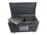 Valise de transport robuste en PE pour équipement de scène professionnel et câbles