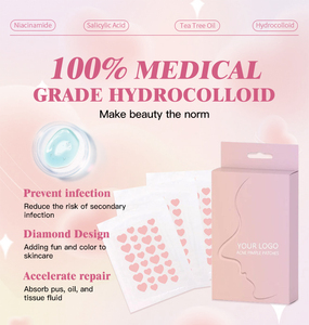 Patch Hydrocolloïde Anti-Acné Transparent OEM, Couverture Cicatrisante Imperméable pour Boutons, Personnalisation en Marque Blanche à <span class=keywords><strong>Prix</strong></span> de Gros - Product Image 3