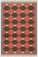 Geometric Modern Wool Jute Runner Rug Tassels Handwoven Farmhouse Carpet Washable Non-Slip Accent Bedroom Hallway Entryway