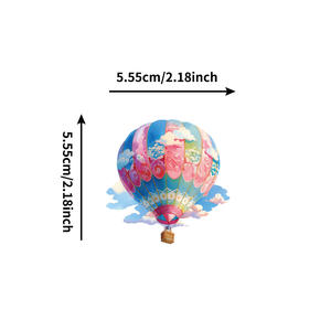50 Pezzi Adesivi <span class=keywords><strong>Mongolfiera</strong></span> Turca, Simpatici Adesivi in Vinile Cartoon Impermeabili per Decorazione Bambini e Neonati - Product Image 3