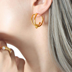 Fashion Dangle <b>Earring</b> Fashion Jewelry Earing For Women <b>Fine</b> Jewelry Earing Stainless Steel Gold Plated Jewellery Bisutería Cool - Product Image 1
