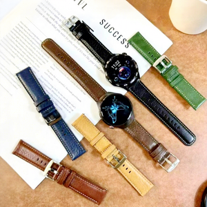 Bracelet de montre en cuir véritable Upro 22 mm pour Huawei GT6 Ultimate Watch5 46 mm, remplacement rapide, bracelet de montre intelligente OEM - Product Image 1