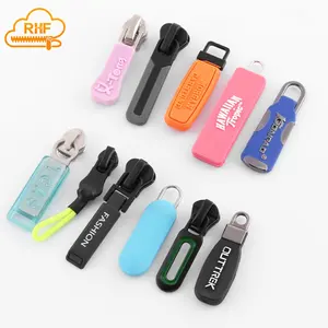 Biểu Tượng Tùy Chỉnh Silicone Dây Kéo Puller #5 #3 Cao Su Dây Kéo Puller Cho Dây Kéo Thanh Trượt - Product Image 3