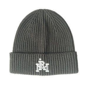 OEM ODM Fabricante de alta calidad de invierno de los hombres de punto bordado Sin borde Beanie Logo - Product Image 3