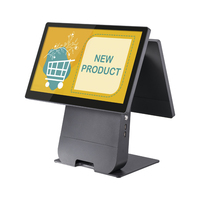 15.6 pouces Pos Terminal double écran tactile Pos Machine de caisse enregistreuse pour les entreprises