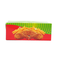 Impresión de logotipo personalizado de fábrica Cajas de embalaje de alimentos para llevar Cajas de pollo frito con patatas fritas y hamburguesas personalizadas