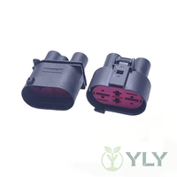Connecteur 4 broches 4 voies mâle/femelle pour unité de commande de ventilateur de radiateur VAG, bornes mixtes 6,3/9,5 mm 1J0906234 1J0906444
