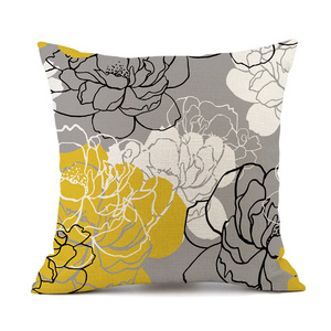 Vente en gros de taie d'oreiller imprimée de fleurs pour la décoration de la maison, canapé, housse de <span class=keywords><strong>coussin</strong></span> d'<span class=keywords><strong>extérieur</strong></span> pour le salon, hôtel, jardin, voiture carrée - Product Image 4