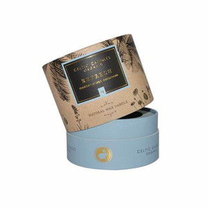 Geri dönüşümlü malzeme lüks mum ambalaj siyah kağıt tüpler 10cm mum - Product Image 5