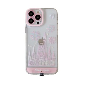 Nouveau <span class=keywords><strong>château</strong></span> <span class=keywords><strong>de</strong></span> feux d'artifice fantaisie lumineux adapté pour Apple 16Promax étui <span class=keywords><strong>de</strong></span> téléphone portable appel entrant Flash paquet complet Anti-chute - Product Image 1
