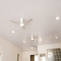 Panneau de plafond en PVC imperméable, ignifuge, résistant à l'humidité, facile à installer pour la décoration intérieure de salle de bain, cuisine, hôtel