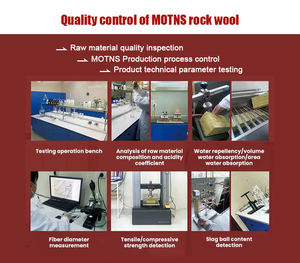 <span class=keywords><strong>Isolation</strong></span> minérale acoustique en laine <span class=keywords><strong>de</strong></span> roche <span class=keywords><strong>de</strong></span> densité 100kg/m3 épaisseur 50mm pour la protection thermique capacité 80kg - Product Image 6