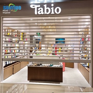 Trong nhà trung tâm mua sắm cửa hàng pha lê tự động điều chỉnh con lăn màn trập cửa màu trong suốt con lăn điện màn trập dày - Product Image 3