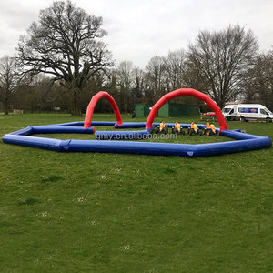 Parc d'attractions gonflable en PVC, voitures tamponneuses gonflables, pistes de course de voitures, <span class=keywords><strong>zone</strong></span> de rotation pour enfants - Product Image 1